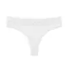 Ropa interior femenina popular, personalizada de fábrica, para comercio transfronterizo: tanga acanalado de algodón puro para uso diario, con ribete de encaje, sexy