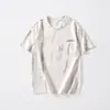 2025 Verano Nuevo Diseño de Marca Americana de Moda Camiseta de Manga Corta para Hombre Holgada Talla Grande Versátil Casual Camiseta de Media Manga