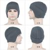 Gorro de Inverno Baotou Masculino e Feminino Proteção Auricular Forrado Lã Gorro à Prova de Vento para Montaria Exterior Quente Elástico Gorro de Tricô para Esqui