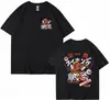 Nueva Camiseta de Manga Corta Estampada de Color Puro para Verano 2025 Camisa Básica para Hombre de Media Manga Ropa de Pareja Popular Europea y Americana