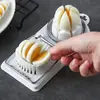 Cortador de huevos multifuncional con base de PP, diseño 2 en 1, alambre de acero inoxidable, cortador de huevos para colgar, herramientas de accesorios de cocina de alta calidad