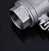 Válvula de Esfera de Aço Inoxidável 304/316L Duas Peças Rosca Interna Rosca de Parafuso Válvula Resistente a Alta Temperatura e Alta Pressão 4 6