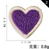 Yuanda Bordado Computarizado Toalla Bordada Felpa Corazón Bordado Parche de Tela Bordado Accesorios de Ropa Parche Bordado Parche DIY Parche