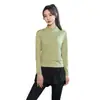 Conjunto deportivo de dos piezas para mujer, secado rápido, cintura alta, control de abdomen, shorts anti-exposición combinados con pantalones largos ajustados para fitness y correr