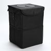 Cubo de Basura para Coche, Tela Oxford Transfronteriza Multifuncional Lavable Plegable Colgante Tapa abatible Cubo de Almacenamiento Impermeable para Coche