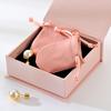 Producción en Lotes Pequeños de Bolsas de Cordón de Terciopelo Gris para Guardar Anillos de Plata Pura y Bolsas para Empaquetar Joyería