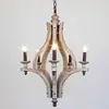 Lustre Estilo Americano, Luminária de Restaurante, Arte em Madeira Vintage Rústico, Lavabo, Luminária de Quarto de Hóspedes, Entrada de Escada, Quarto Modelo, Vila