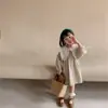 Vestido Princesa Doce Floral Personalizado para Meninas, Novo para a Primavera de 2026, com Mangas Bufantes de Lanterna, Estilo Coreano