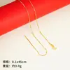 Collar de Oro Arena Joyería para Mujer, Larga Duración, Cadena de Clavícula Nicho de Alta Gama, Accesorios de Cobre de Yiwu, Cadena de Oro Imitación