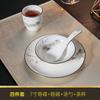 Juego de Vajilla de Hotel, Juego de Cuatro Piezas, Hotel Excavando Tus Cuencos, Restaurante Comercial Cuencos y Platos Chinos, Personalización Estilo Chino