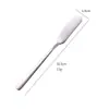 Cuchillo para mantequilla de acero inoxidable 304 coreano de mango largo espátula para mermelada mantequilla cubiertos occidentales cuchillo para decorar crema venta al por mayor de fábrica
