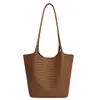 Bolsa Feminina de Palha Grande Capacidade, Bolsa para o Dia a Dia, Bolsa Tote Primavera e Verão, Bolsa Saco, Bolsa de Ombro Feminina, Bolsa de Mão para Sob o Braço