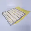 Filtro de Bolsa de Eficiencia Media Nivel G4F5F6F7F8F9 Marco de Aleación de Aluminio Elemento Filtrante de Aire Filtro para Eliminación de Polvo Purificador