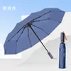Guarda-chuva Dobrável Totalmente Automático para Sol e Chuva Tecido com Memória Dupla Utilização Guarda-sol Guarda-chuva de Chuva para Homens e Mulheres Resistente a Tempestades Atacado