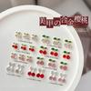 Accesorios Transfronterizos Nuevos para Uñas de Aleación de Cereza Fruta Rhinestone 3D Metal DIY Decoraciones de Uñas Portátiles Venta al por Mayor