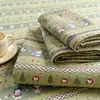 Lençóis Estampados em Fio Puff Classe A para Dormitórios Estudantis, Uso Doméstico Lençóis de Cama Solteiro/Casal, Lavável à Máquina Conjunto de Três Peças Atacado