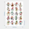100 Peças Adesivos Decorativos de Pinguim de Natal para Biscoitos, Potes de Doces, Sacolas de Presente para Assar, Etiquetas de Selagem para Embalagens