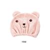 Touca de Cabelo Seco Espessa de Urso de Desenho Animado Super Absorvente de Secagem Rápida Toalha Touca de Banho Estilo Coreano Turbante para Enxugar Cabelo