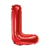 Conjunto de Balões de Aniversário Vermelhos com Letras, Formato de Corpo Slim de 16 polegadas, Balão de Folha de Alumínio com Monograma Personalizado, Inflável