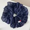 Scrunchie Delicado de Bolinhas com Babados, Tamanho Grande Versátil, Acessórios de Cabelo de Alta Qualidade, Novo Acessório de Cabeça
