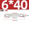 Acero Inoxidable 304 Pieza Recta Tornillo de Uña en Forma de U Pieza Fija Deflector Abrazadera de Junta Cuadrada Larga M8M10