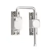 Pestillo de Perno Multiángulo 360 Grados Ventana Baño Hebilla Antirrobo Montaje Superficial Aleación de Aluminio Engrosada Sin Agujeros Hebilla de Cerradura de Puerta