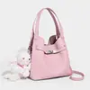 2026 Bolso Cubo de Cuero Curtido Vegetal Estilo Nuevo para Mujer, Bolso de Mano Versátil de Hombro Cruzado para el Trabajo, Bolso de Cuero Moderno y Sencillo