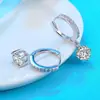 Brincos de Moda Europeus e Americanos Tendência Ol Full Diamond Cobre Zircônia Brincos Incrustados com Zircônia Brincos Elegantes de Luxo