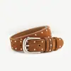 Cinto Transfronteiriço Feminino Tendência Personalizado Camurça Couro de Vaca Rebite Cinto Feminino Retrô Versátil Cinto para Jeans Atacado