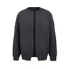 Chaqueta cárdigan con hebilla metálica de remaches, suéter tejido para hombre, abrigo de lana casual de negocios para otoño e invierno, comercio exterior venta al por mayor transfronteriza