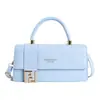 Bolsa Feminina Textura Tendência Estilo Coreano Nova Chegada 2026 Nova Moda Verão Popular Retro Ombro Único Fivela de Cadeado Transversal Pequena Quadrada
