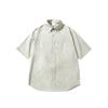 Camisa Yeooti Estilo Japonés Retro de Gama Alta Lavada Desgastada Holgada Camisa de Manga Corta para Niño Chaqueta Casual Cs04