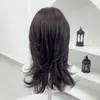 Peluca de Alta Calidad Estilo Medusa para Mujer, Estilo Japonés Vintage, Cabello a la Altura de la Clavícula, Flequillo Recto, Peluca Completa Corte Princesa que Enmarca el Rostro para el Uso Diario