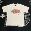 Marca Nueva Transfronteriza de Moda SYNA WORLD Camiseta de Manga Corta Estampada con Letras Hip Hop Streetwear Americano Verano Nuevo para Hombre