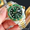 Reloj Mecánico Laojia Reloj para Hombre Laojia Submarinero Verde Fábrica C Fábrica N Reloj Mecánico Correa de Acero Inoxidable Resistente al Agua Reloj de Negocios para Hombre