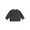 2025 Roupas Infantis Outono Novo Estilo Infantil Estilo Coreano Moletom de Outono Camiseta de Manga Longa Respirável Amiga da Pele Camiseta Básica para Meninos e Meninas
