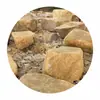 Piedra de Cera Amarilla al por Mayor, Piedra Plana Escalonada, Piedra para Paisajismo de Jardín, Piedra para Rocalla de Estanque de Peces, Piedra Decorativa para Césped de Espacios Verdes