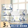 10 pacotes de lenços faciais grossos e de tamanho grande para uso doméstico, feitos de polpa de madeira virgem de alta qualidade, em um prático design de puxar