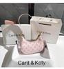 Bolsas Femininas Atacado Nicho Rosa Bolsa de Axila Feminina Verão 2024 Nova Moda Bolsa Baguete de Ombro Crescente para Trabalho