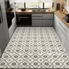Tapete de Piso de Cozinha Grande Área Cobertura Total Tapete para Pés Moderno Simples Absorvente de Água Antiderrapante Resistente à Sujeira Fácil de Limpar Tapete de Piso de Terra de Diatomáceas
