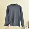 Outono e Inverno Novo Tamanho Grande Feminino Térmico de Lã Quente Plus Size Espessado Lã Emagrecedor Camada Base Gola Alta Meio Roupas de Outono