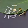 Caixa de Resina Não Alergênica Caixa de Plástico Transparente para Agulha de Orelha Caixa de Material PC Acessórios para Agulha de Orelha para Joias DIY
