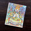 Pintura Thangka Dourada Pintada à Mão de Xizang Cinco Mestres Manjusri Oito Guardiões Pintura Thangka Pintada à Mão Núcleo Núcleo de Pintura Thangka Especial
