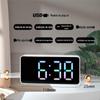 Espelho Luminoso LED Inteligente Silencioso Relógio Digital Multifuncional Despertador Despertador Especial para Estudantes Presente para Crianças