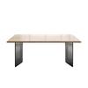 Mesa de comedor de madera de nogal negro de América del Norte, creativa y nueva, de acrílico, de diseño para el hogar, estilo silencioso, mesa de comedor y silla de madera maciza, combinación