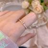 Anillo de Dedo Índice Adornos de Voz en Vivo Explosiones Internet Celebrante Moda Apertura Anillo Femenino Zircón Incrustado Diamante Flash Color Conservación