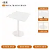 Mesa Redonda Pequena na Cor Creme para Uso Doméstico, Adequada para Apartamentos Pequenos, Mesa de Varanda, Mesa Redonda Minimalista Moderna, Mesa para Confeitaria, Cadeira de Madeira Maciça