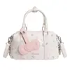 Bolsa Boston de Design de Nicho de Luxo Nova Coleção Verão 2026 Bolsa de Mão Floral Bolsa de Ombro Transversal para o Dia a Dia Tendência