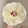 Goma para el pelo con estampado estilo Academia Melard para mujer, scrunchie de satén con malla de estampado de leopardo vintage, banda elástica de alta elasticidad y duradera