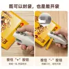 Máquina Selladora Portátil de Prensa Manual, Herramienta Selladora de Bolsas de Snacks, Máquina Selladora de Plástico Mini Multifuncional de Doble Uso para Abrir y Sellar Bolsas